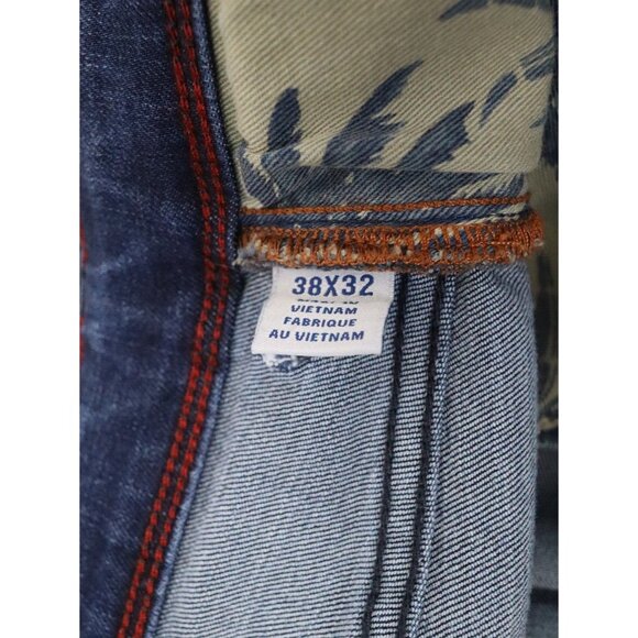 Tommy Bahama Straight Stretch Jeans Men's Size 38x32 Dark Wash Tencel - Picture 5 of 10